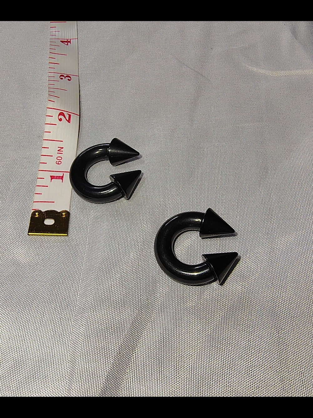 1/4" 2G 6.5MM Spiky Punk Goth Gauge Earrings